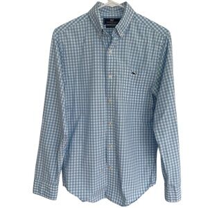 Vineyard Vines Men's Light Blue Checkered Shirt